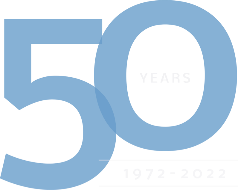 Max Bell Foundation 50th anniversary logo